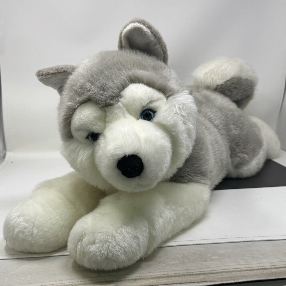 27in Aurora World  Husky Wolf Plush Dog Stuffed Animal Pillow Plush